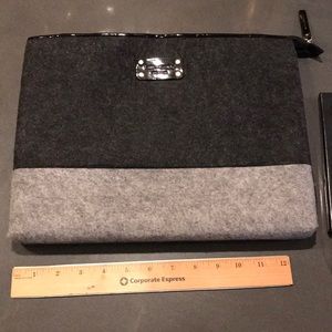 Kate Spade Gray Wool Laptop Sleeve